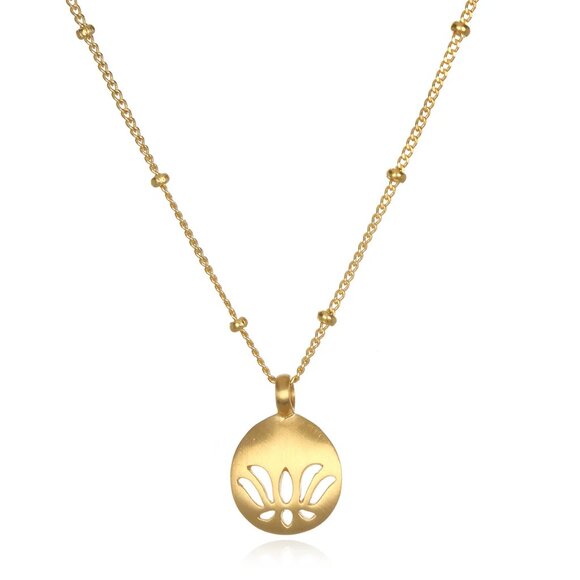 Satya Jewelry Jewelry - Satya Begin Today Gold Lotus Necklace – new